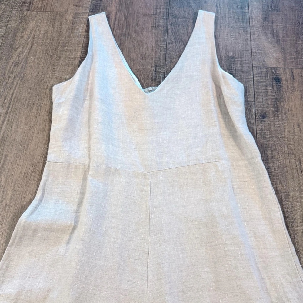 4 Love and Liberty | Johnny Was Sleeveless Cropped Wide Leg Linen Jumpsuit Sz S - Picture 2 of 6